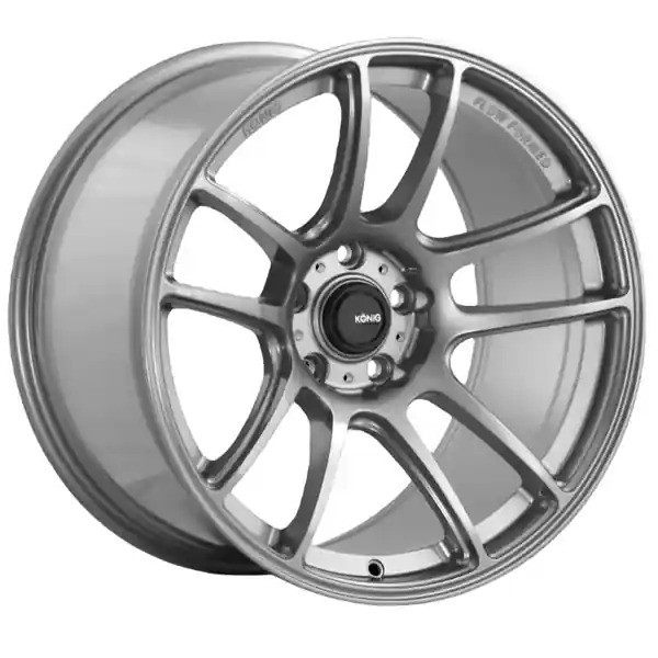 Konig Heliogram 18X8.5 5X114.3 ET42 Titanium Metallic Knurled Bead Flow Formed