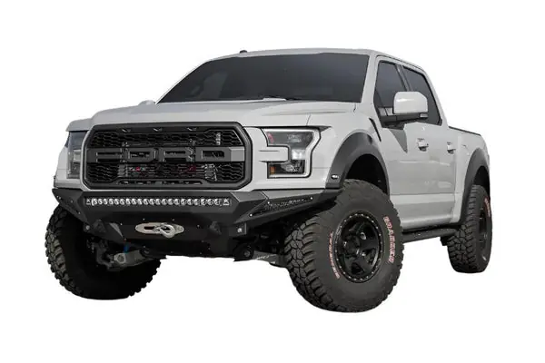 Addictive Desert Designs 17-18 Ford F-150 Raptor Stealth Fighter Front Bumper w/ Winch Mount