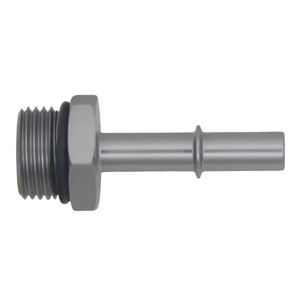 DeatschWerks 10AN ORB Male to 3/8in Male EFI Quick Connect Adapter - Anodized DW Titanium
