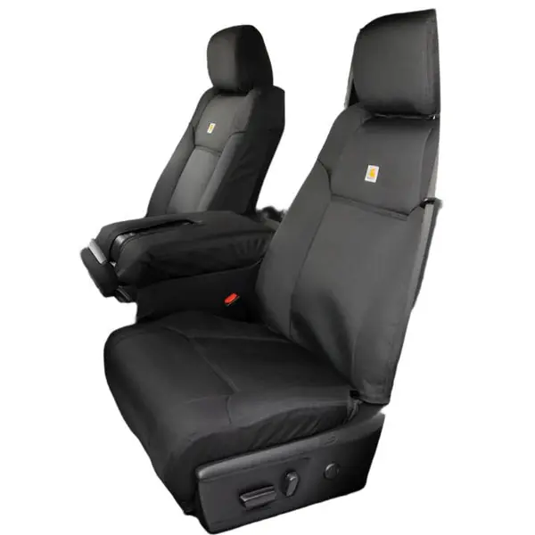Covercraft 19-24 Dodge Ram Carhartt Super Dux PrecisionFit Custom Front Row Seat Covers - Black