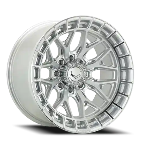 Vossen HFX-1 22x10 / 8x170 / ET-18 / Super Deep / 125.1 CB - Silver Polished Wheel
