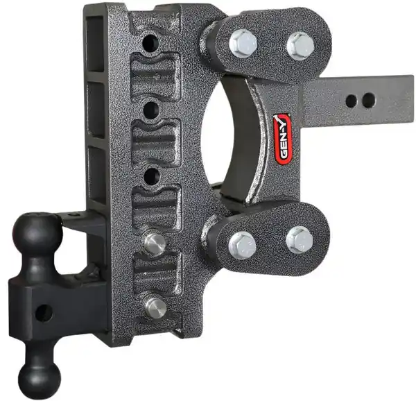 Gen-Y The Boss Torsion-Flex 2.5in Shank 9in Drop 32K Hitch w/GH-0161 Dual-Ball/GH-0162 Pintle Lock