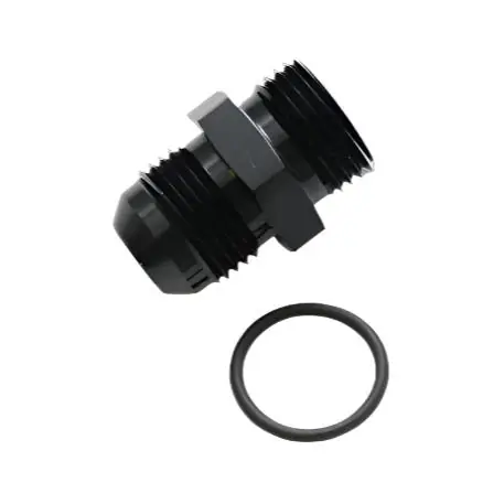 Vibrant -3 Male AN x -6 Male ORB Flare Straight Adapter w/O-Ring