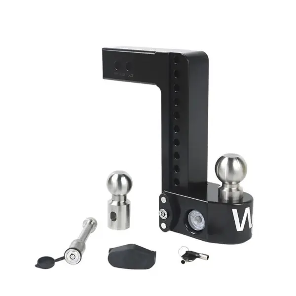 Weigh Safe 10in Drop Hitch w/Built-in Scale & 2.5in Shank (8K/18.5K GTWR) w/WS05 - Black Cerakote