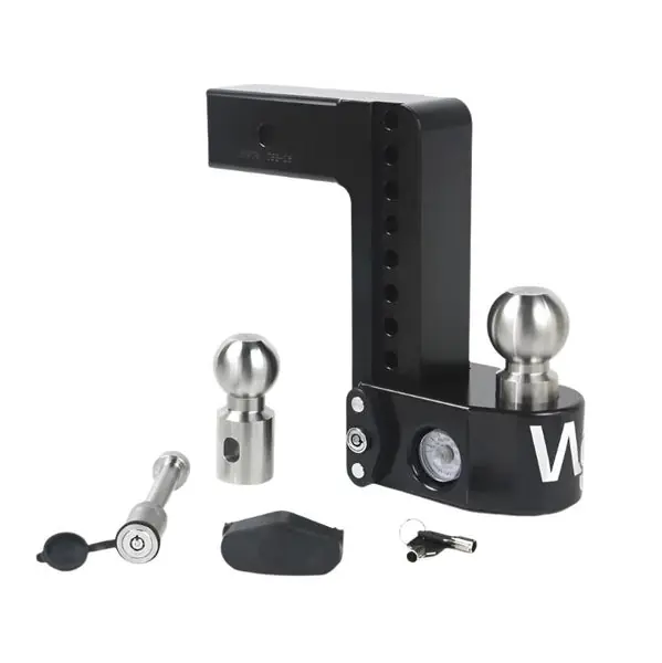 Weigh Safe 8in Drop Hitch w/Built-in Scale & 2.5in Shank (8K/18.5K GTWR) w/WS05 - Black Cerakote