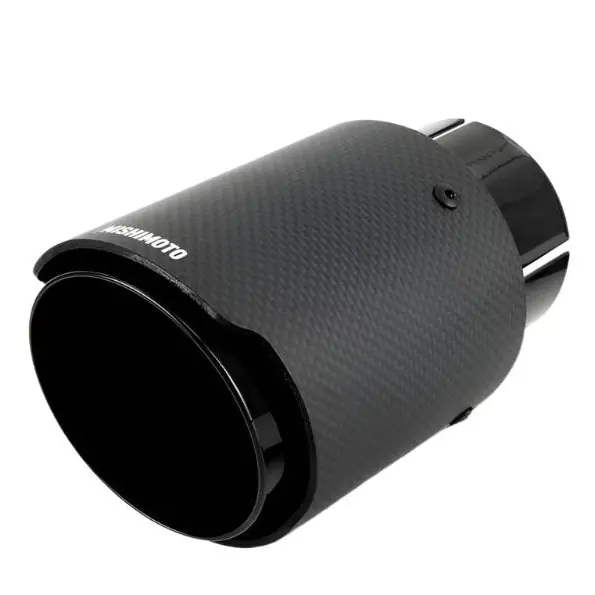 Mishimoto Carbon Fiber Muffler Tip 3in Inlet 4in Outlet Black