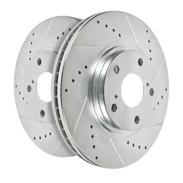 Power Stop 89-96 Nissan 300ZX Rear Evolution Drilled & Slotted Rotors - Pair