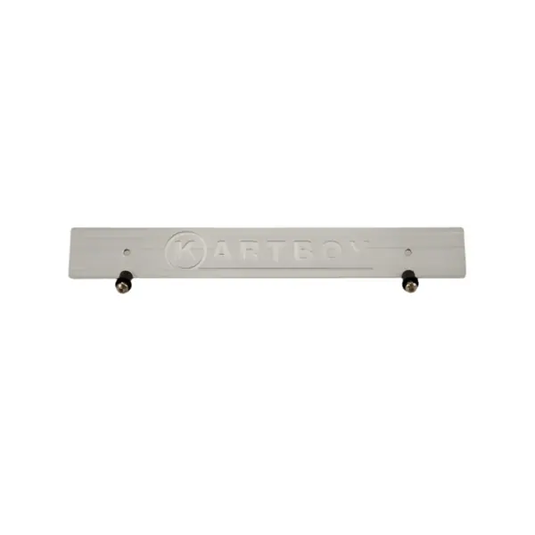 Kartboy Front License Plate Delete - Silver