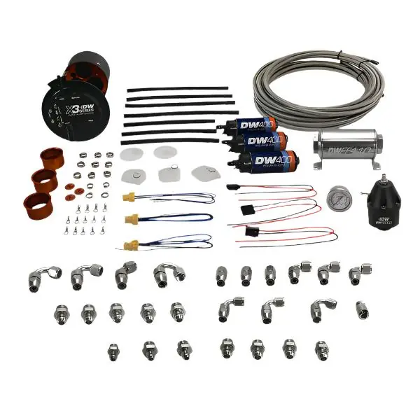 DeatschWerks 2015+ Ford F150 Coyote X3 Series Fuel Pump Module W/ Triple DW400 Fuel Pumps & Plumbing