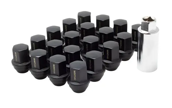 Wheel Mate WM14T Closed End Lug Nuts - QTY 20/Black