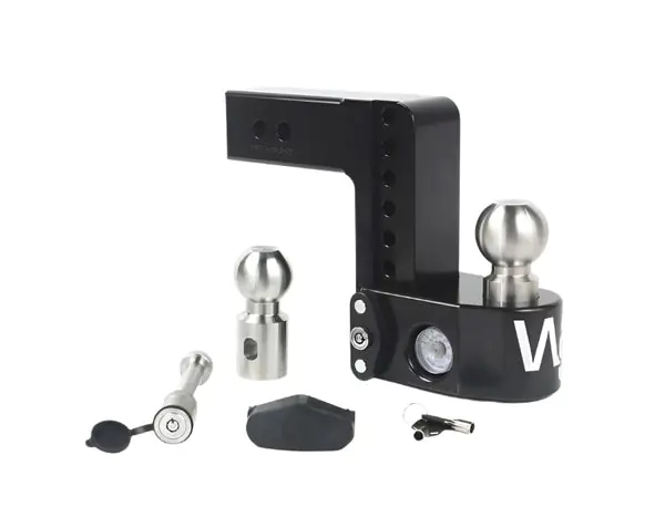 Weigh Safe 6in Drop Hitch w/Built-in Scale & 2.5in Shank (8K/18.5K GTWR) w/WS05 - Black Cerakote