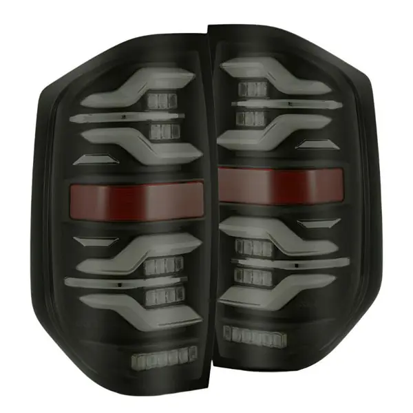 AlphaRex 14-21 Toyota Tundra LUXX LED Taillights Blk w/Activ Light/Seq Signal