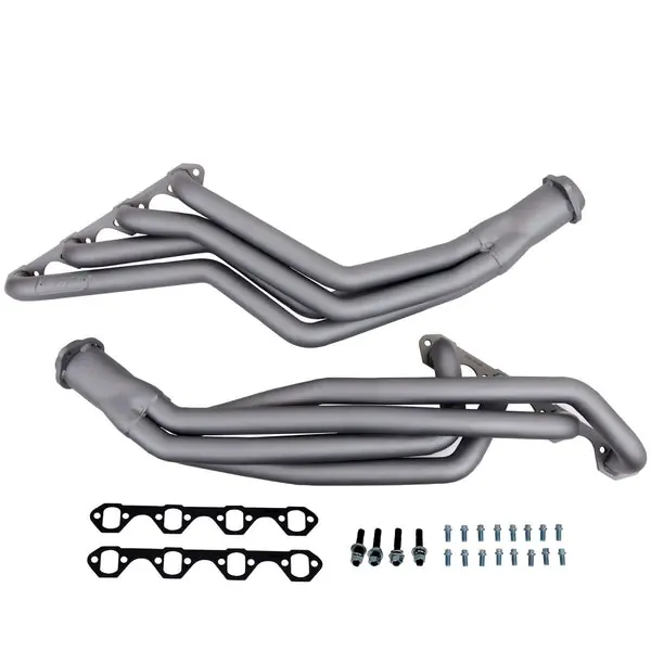 BBK 79-93 Ford Mustang 5.0L 1-5/8 Long Tube Headers w/High Flow Catted X-Pipe (Silver Ceramic)