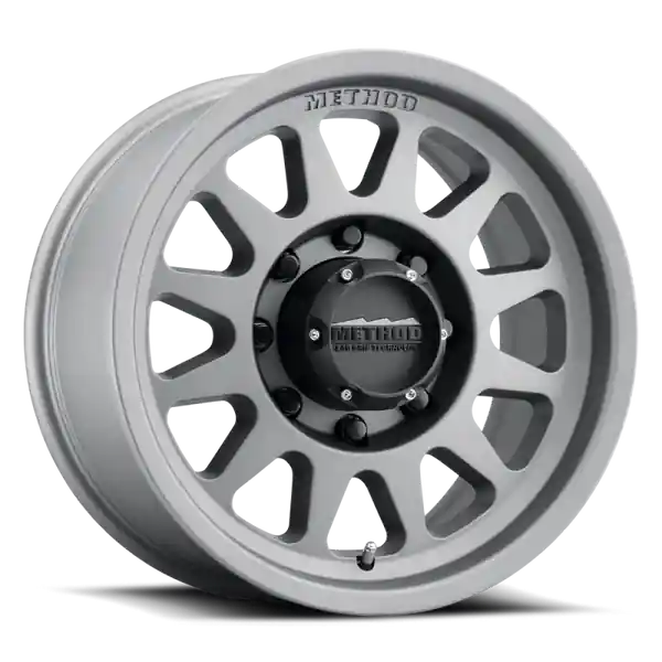 Method MR704 HD 17x9 18mm Offset 8x6.5 130.81mm CB Titanium Wheel