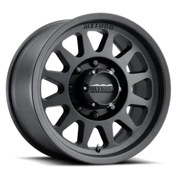 Method MR704 HD 17x9 18mm Offset 8x180 130.81mm CB Matte Black Wheel