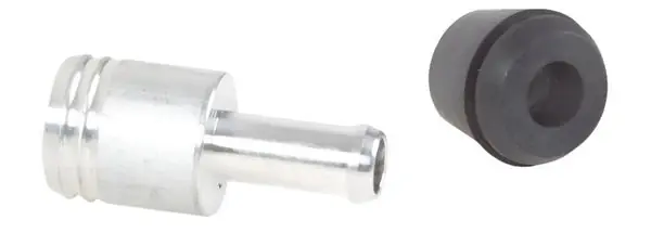 Vibrant 19mm (3/4in) O.D. Aluminum Vacuum Hose Fitting (includes Rubber Grommet)
