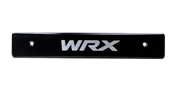 Turbo XS 08-14 Subaru WRX/STi Billet Aluminum License Plate Delete Black Machined WRX Logo