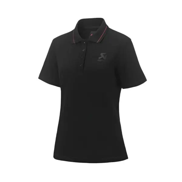 Akrapovic Corpo Polo Black Womens - XXL