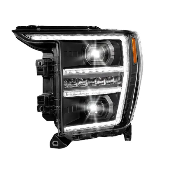 Anzo 21-23 Ford F150 LED Projector Headlight w/Switchback+Sequential - Black (Driver Side Only)