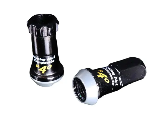 Project Kics 12X1.25 Black R40 Lug Nut - Single