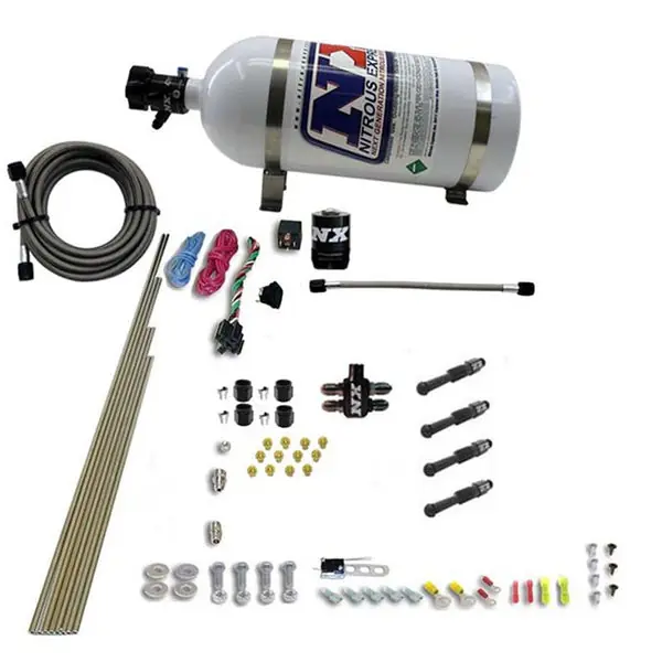 Nitrous Express Dry Direct Port Nitrous System 4 Cylinder w/o Bottle