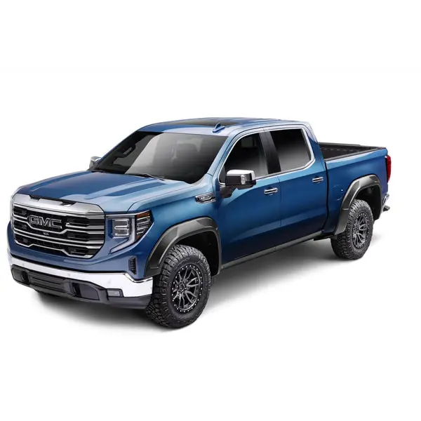 Husky Liners 19-24 GMC Sierra 1500 (69.9/79.4in. Bed) DRT Style Fender Flares (Smooth) 4pc - Blk
