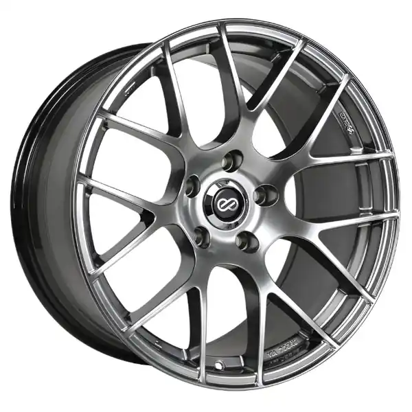 Enkei Raijin 19x8.5 35mm Offset 5x114.3 Bolt Pattern 72.6 Hub Bore Hyper Silver Wheel