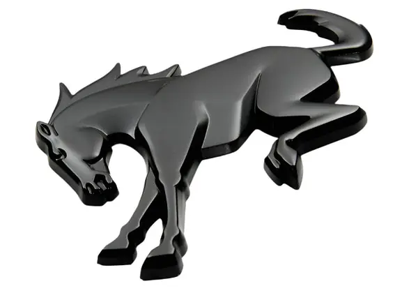Ford Racing Bronco Rear Emblem - Matte Black