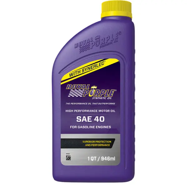 Royal Purple Premium Synthetic High Performance Straight-Grade SAE 40 Motor Oil - 1 Quart