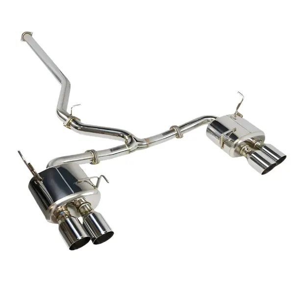 Remark 2022+ Subaru STi GR Hatch Cat-Back Exhaust w/ SS Quad Tips (Non-Resonated)