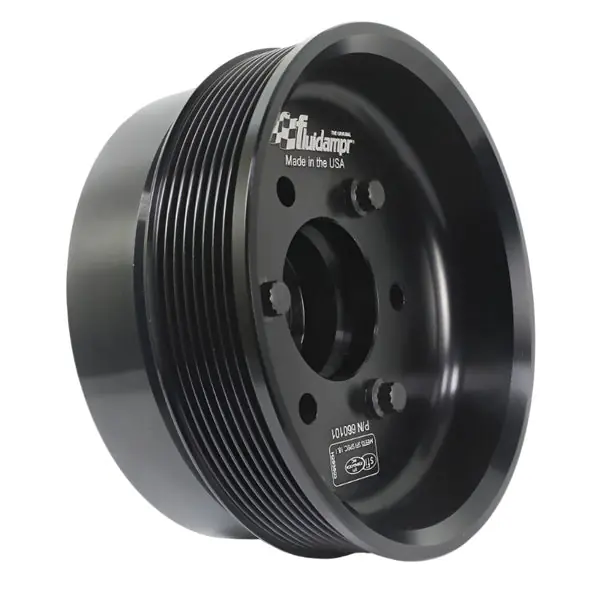 Fluidampr Chevy LSX 6-1/4in Damper w/Single 8 Rib 6.57in Dia Pulley Steel Internally Balanced Damper