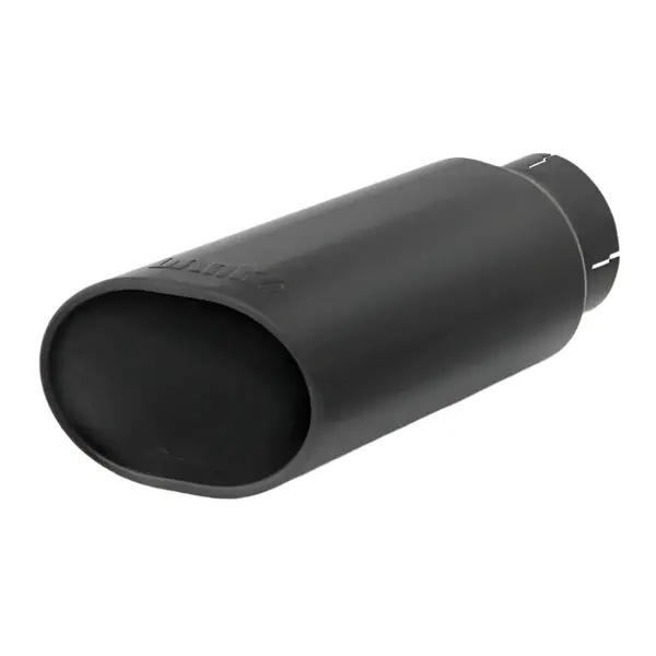 Banks Power Tailpipe Tip Kit Obround Slash Cut - Black -4 x 5 X 6 X 14