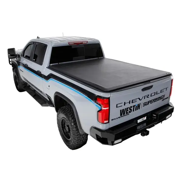 Westin 2024 Chevrolet Silverado 2500HD Soft Roll Tonneau Cover - Black