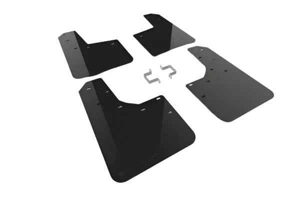 Rally Armor 23-25 Ford Ranger Raptor Black Mud Flap Metallic Black Logo
