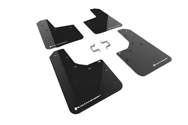 Rally Armor 23-25 Ford Ranger Raptor Black UR Mud Flap White Logo