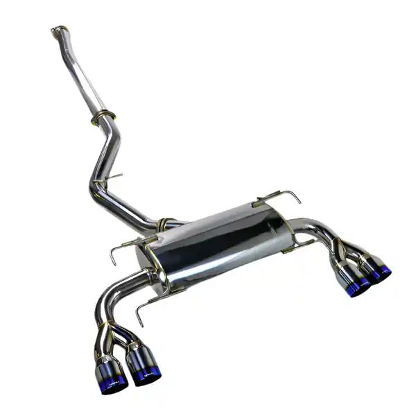 Remark 08-14 Subaru STi GR Hatch Sports Touring Spec - Burnt Quad Tips (Non-Resonated)