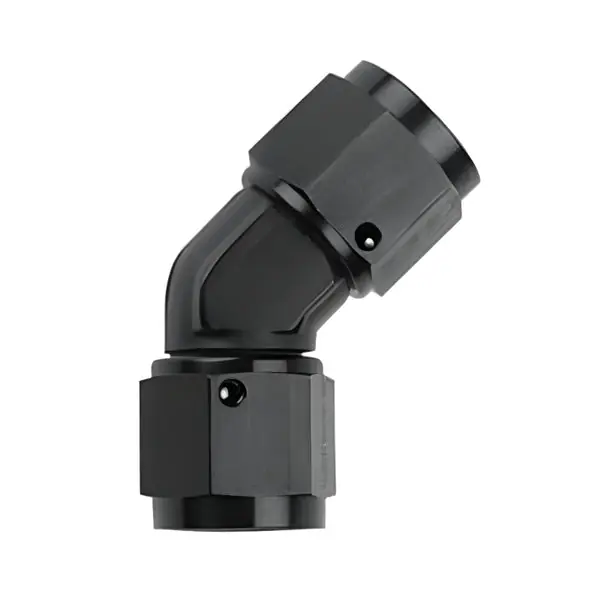 Fragola -6AN x 45 Degree Female Coupler - Black