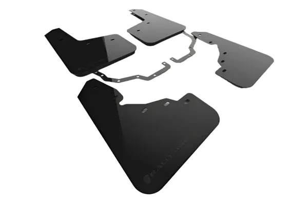 Rally Armor 22-25 Toyota Land Cruiser Black UR Mud Flap Metallic Black Logo