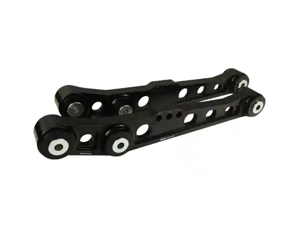 BLOX Racing V2 Billet Rear Lower Control Arms Poly Bushings 96-00 Honda Civic - Black