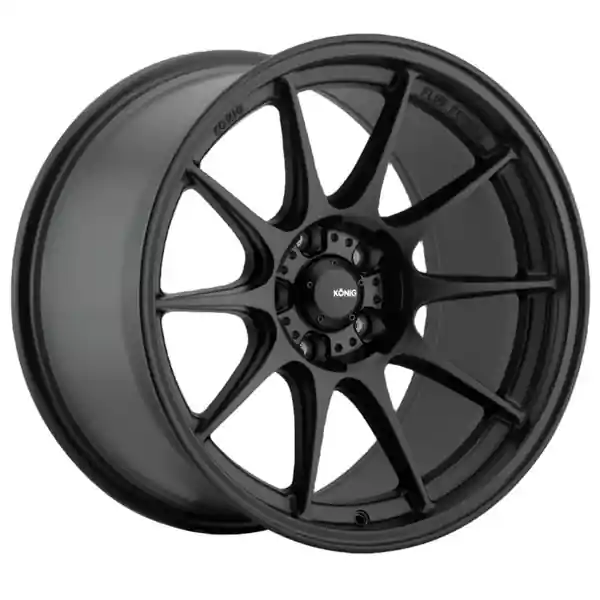 Konig Dekagram 19x10.5B 5x114.3 ET23 Semi-Matte Black