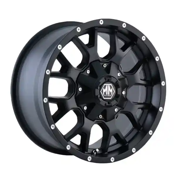 Mayhem 8015 Warrior 20x9 / 8x180 BP / 18mm Offset / 124.1mm Hub Matte Black Wheel