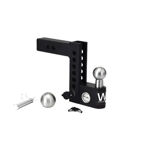 Weigh Safe Aero Hitch 6in Drop Hitch & 2in Shank (10K/12.5K GTWR) - Steel