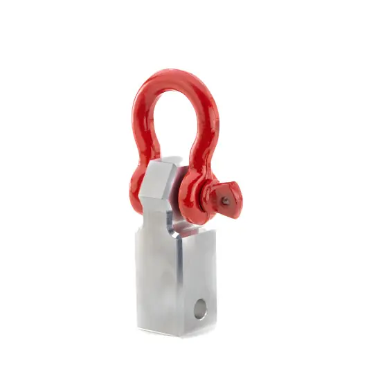 Weigh Safe Towing Recovery - Red Hard Shackle Hitch w/Aluminum Body