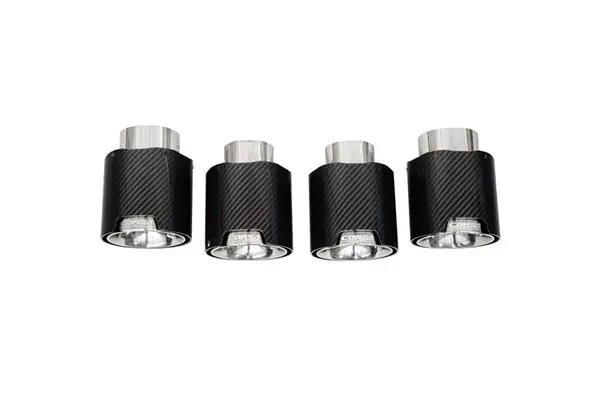 Corsa Carbon Fiber 4.5 in Quad Tip Kit