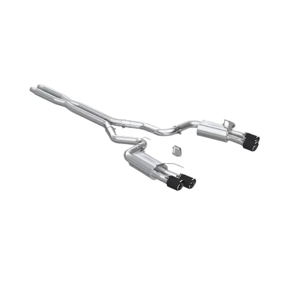 MBRP 2024+ Ford Mustang GT Armor Pro 3in Steet Profile Catback Exhaust - Carbon Fiber Tips
