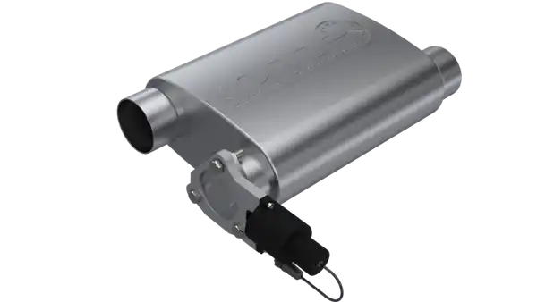 QTP 3in Weld-On 304SS Screamer Muffler w/Bolt-On QTEC Electric Cutout