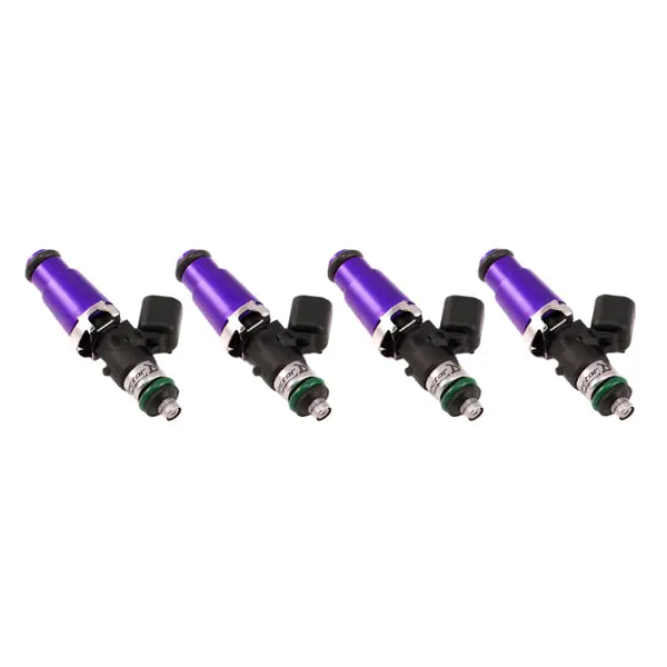 Injector Dynamics 1340cc Injectors - 60mm Length - 14mm Purple Top - 14mm Lower O-Ring (Set of 4)