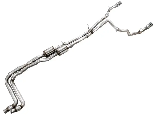 AWE 25+ RAM 1500 3.0TT 0FG Catback Touring Exhaust - Chrome Silver Tips
