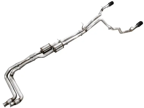 AWE 25+ RAM 1500 3.0TT 0FG Catback Touring Exhaust - Diamond Black Tips