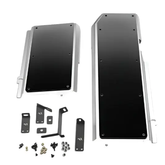 Rugged Ridge 18-24 Jeep Wrangler JLU 4dr Alum. Skid Plate for Gas Tank/Exhaust - Tex. Blk